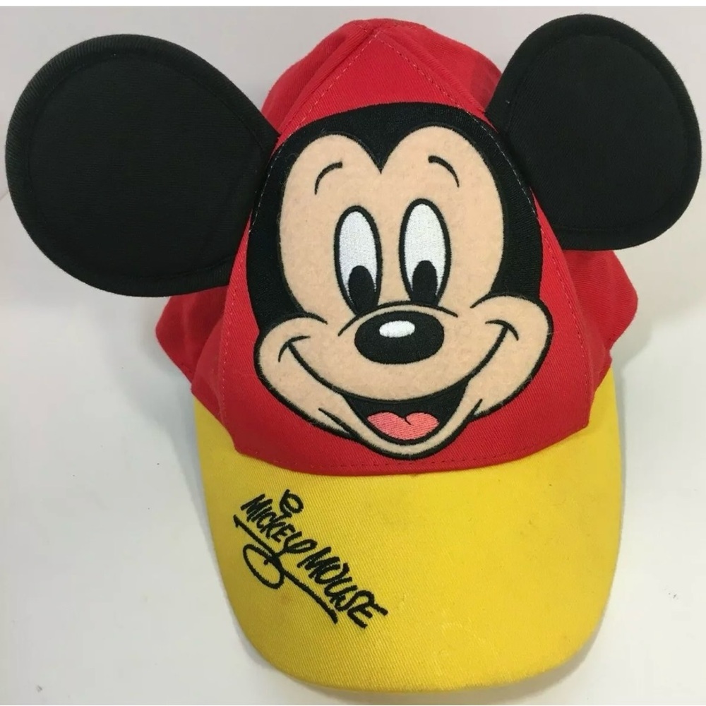 Mickey Mouse Ears Baseball Cap Hat Walt Disney World 100% Cotton Size Toddler